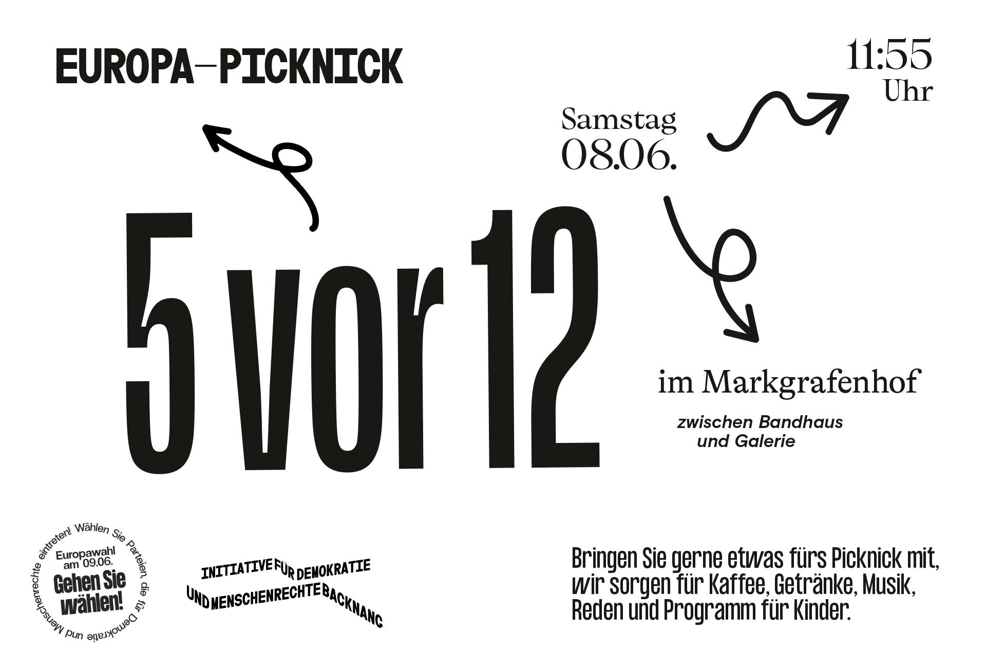 Europa-Picknick um 5 vor 12